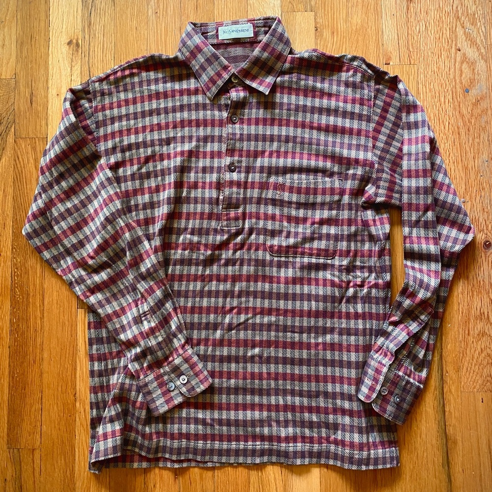 Vintage Yves Saint Laurent long sleeve flannel
